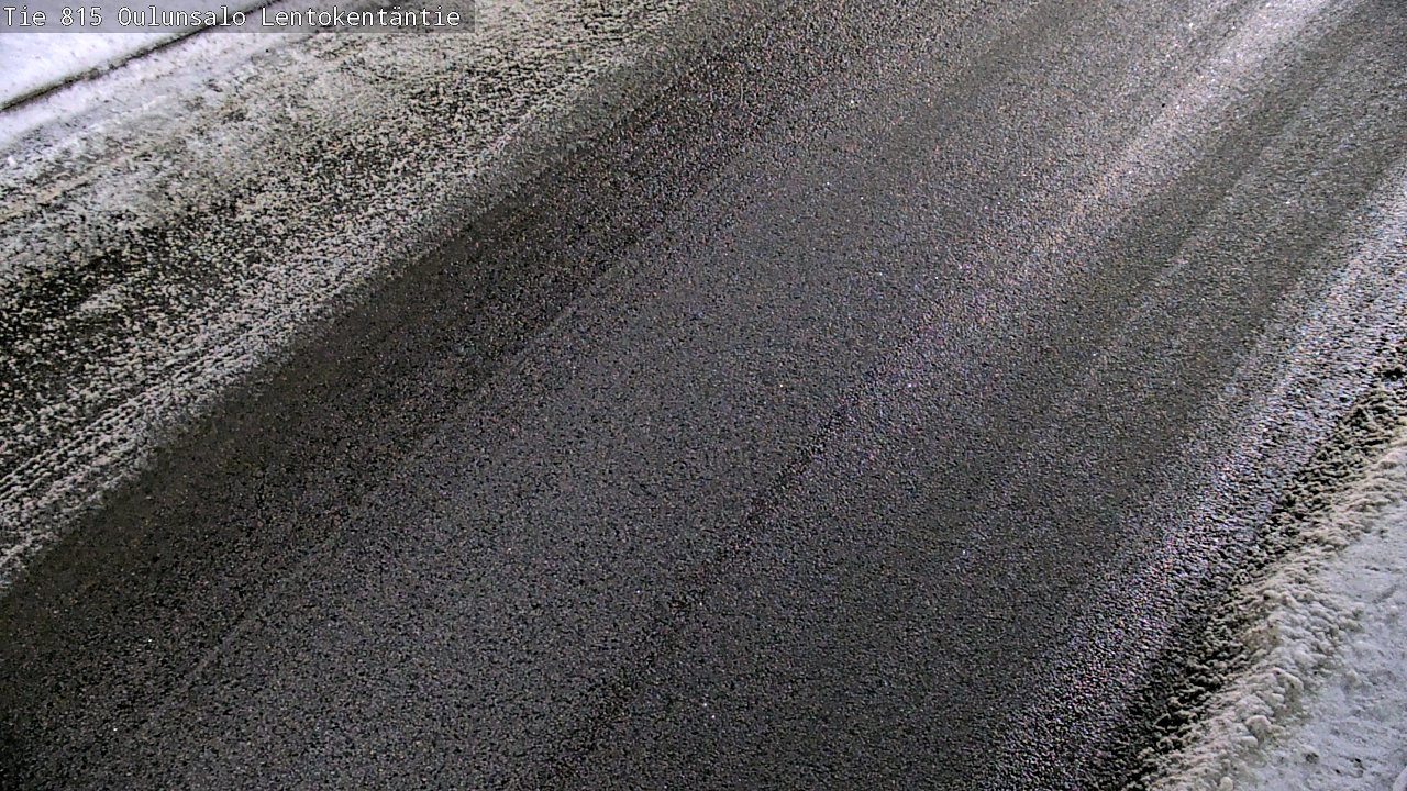 Weather Camera Image Väg 816 Uleåsalo, Lentokentäntie, Oulu, Pohjois-Pohjanmaa