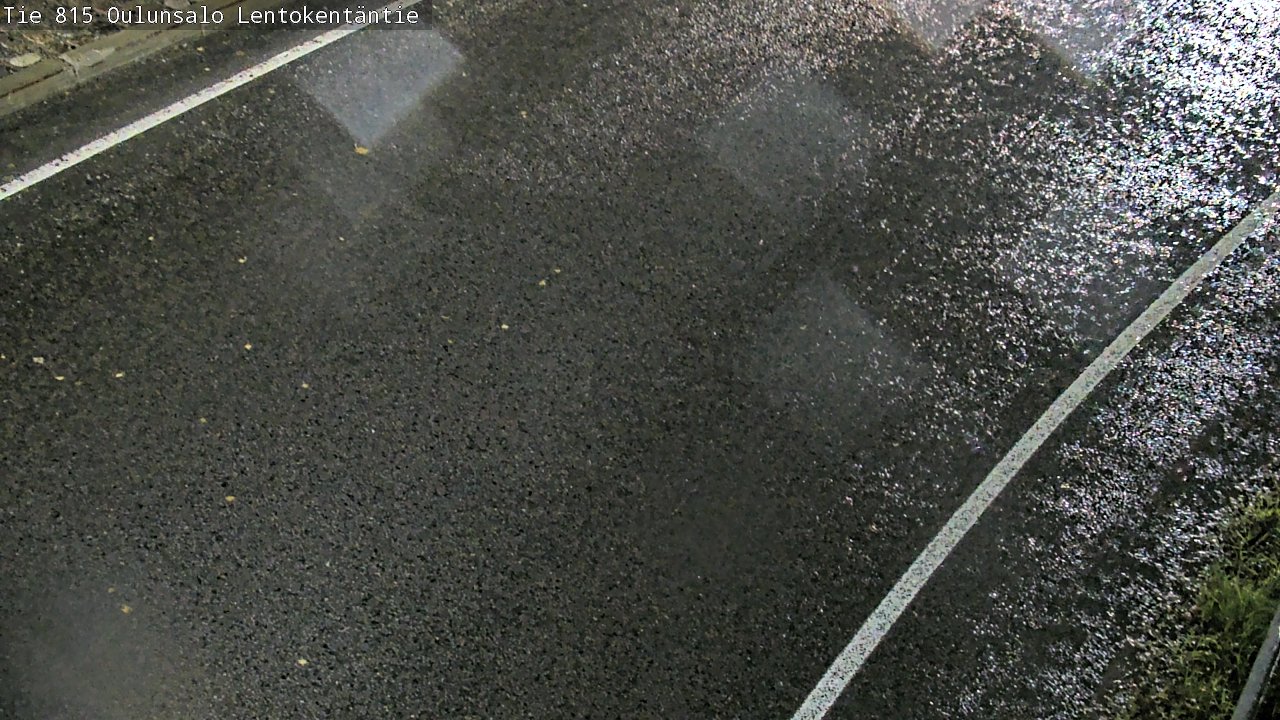 Weather Camera Image Väg 816 Uleåsalo, Lentokentäntie, Oulu, Pohjois-Pohjanmaa