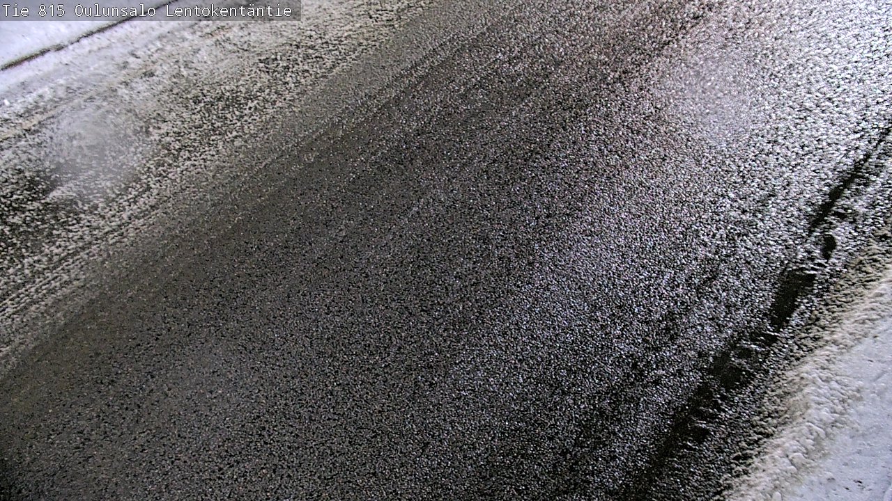 Weather Camera Image Väg 816 Uleåsalo, Lentokentäntie, Oulu, Pohjois-Pohjanmaa