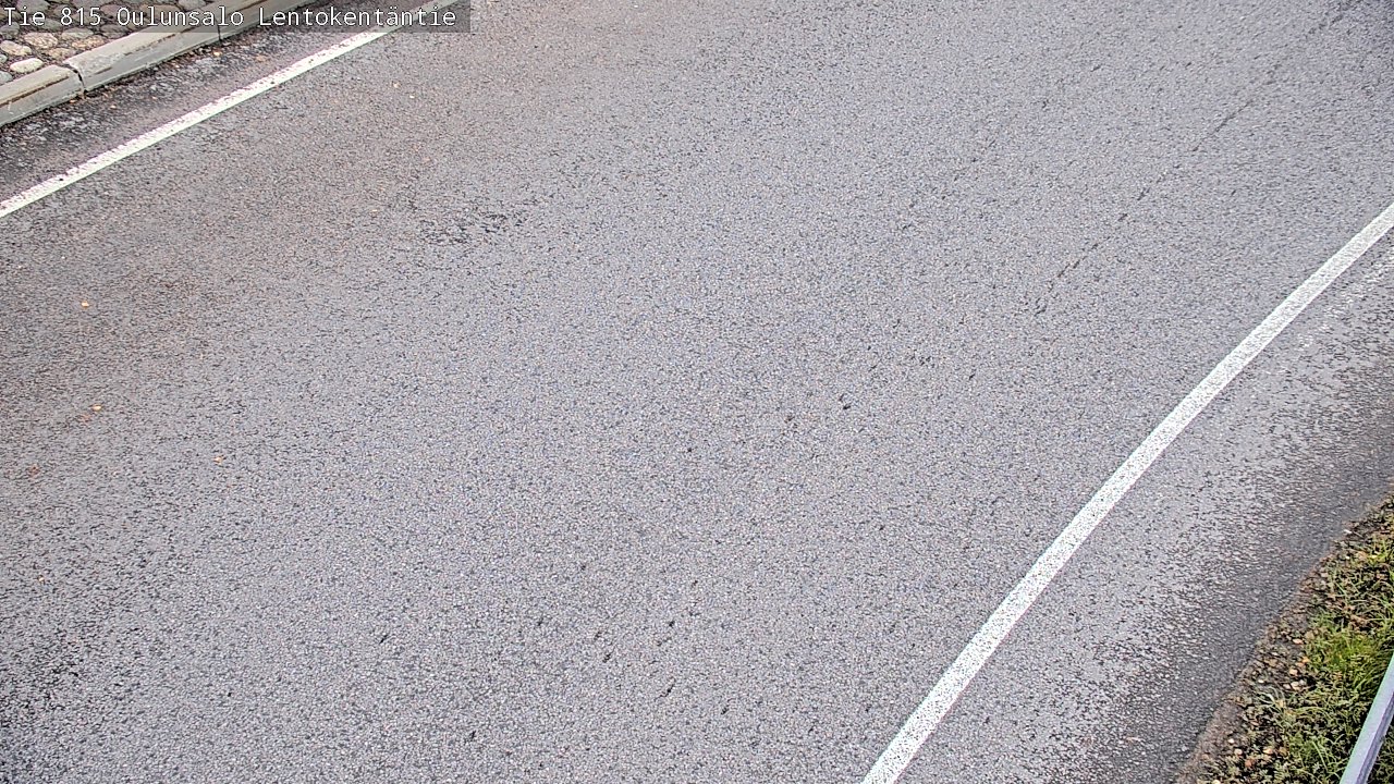 Weather Camera Image Väg 816 Uleåsalo, Lentokentäntie, Oulu, Pohjois-Pohjanmaa