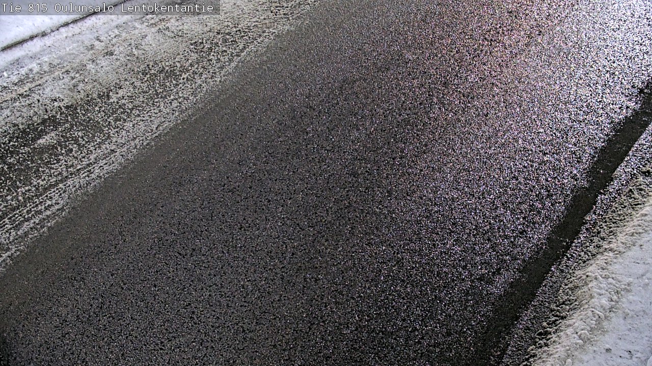 Weather Camera Image Väg 816 Uleåsalo, Lentokentäntie, Oulu, Pohjois-Pohjanmaa
