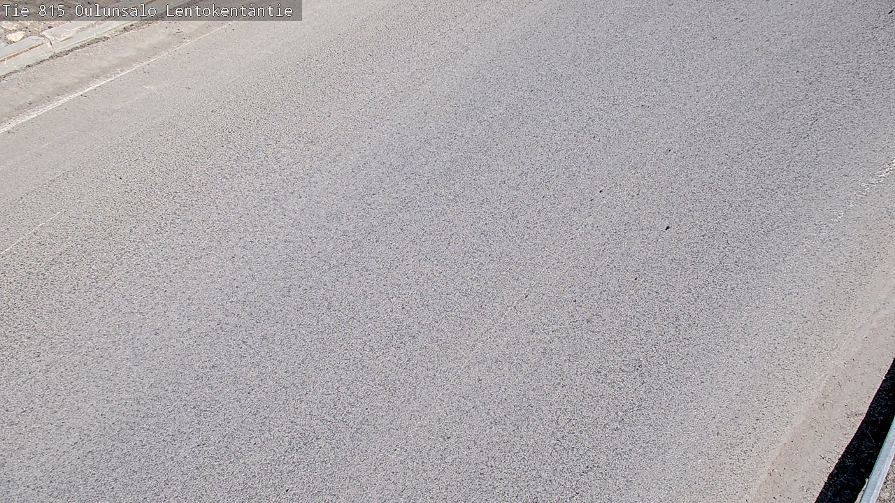 Weather Camera Image Väg 816 Uleåsalo, Lentokentäntie, Oulu, Pohjois-Pohjanmaa