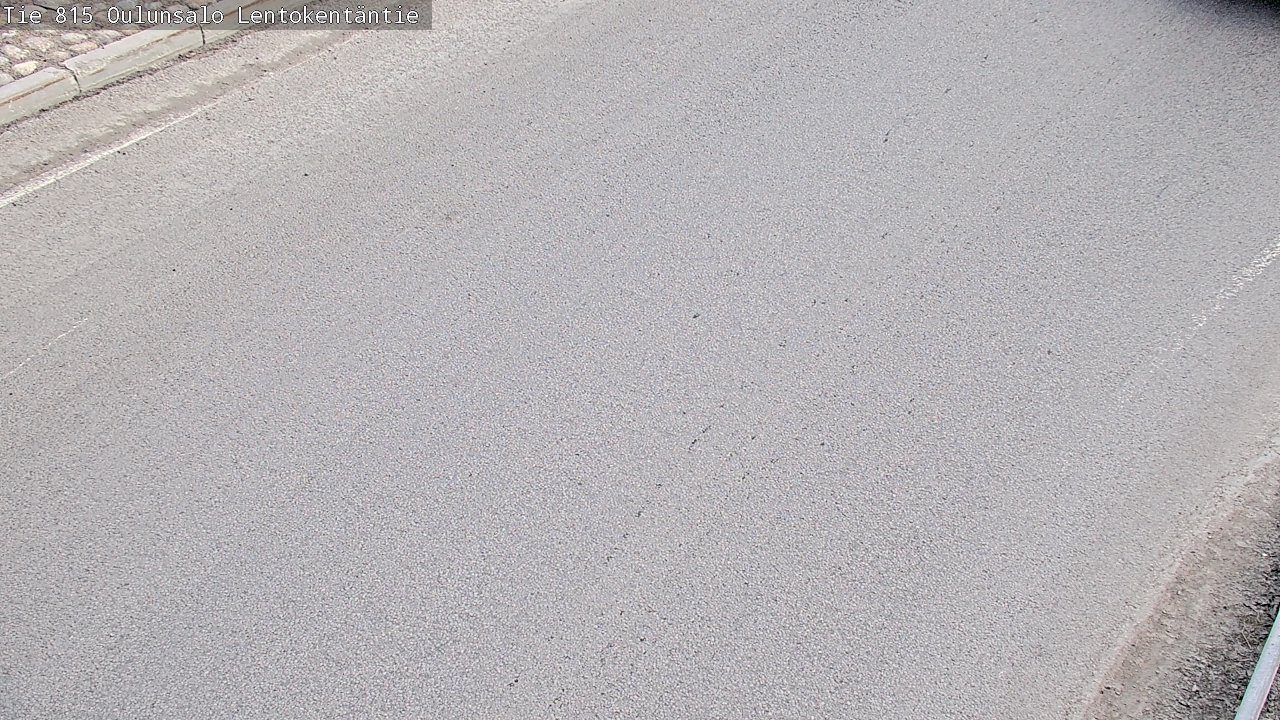 Weather Camera Image Väg 816 Uleåsalo, Lentokentäntie, Oulu, Pohjois-Pohjanmaa