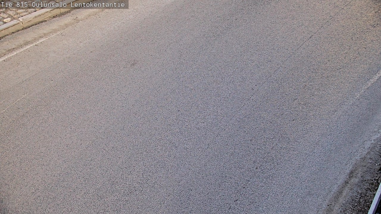 Weather Camera Image Väg 816 Uleåsalo, Lentokentäntie, Oulu, Pohjois-Pohjanmaa