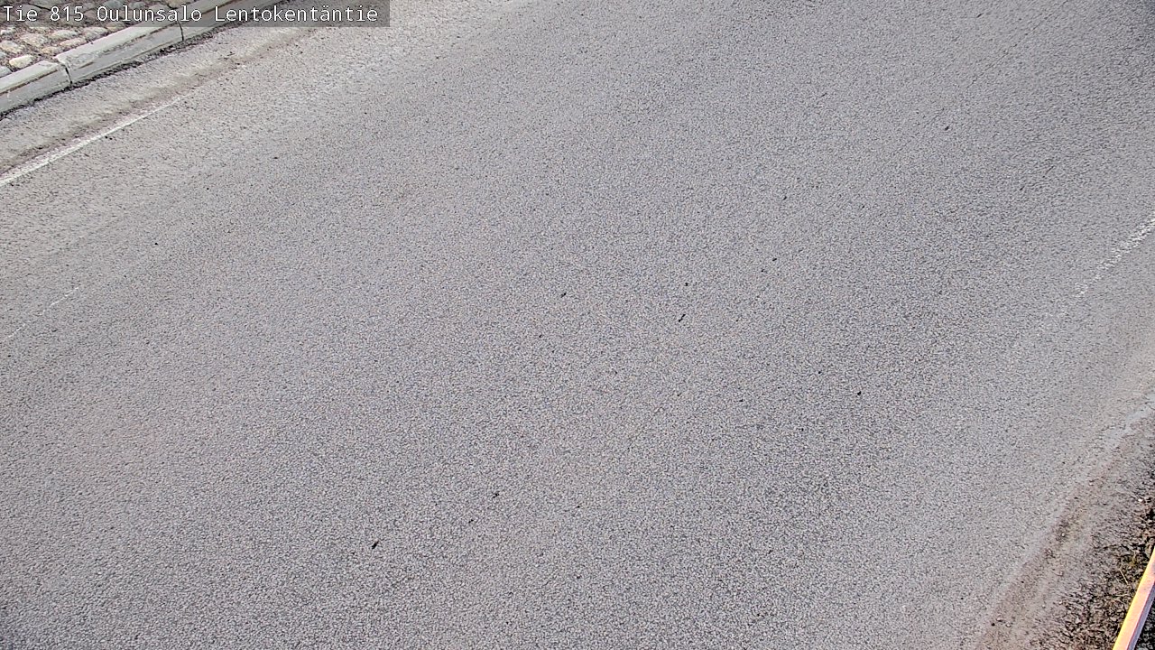 Weather Camera Image Väg 816 Uleåsalo, Lentokentäntie, Oulu, Pohjois-Pohjanmaa