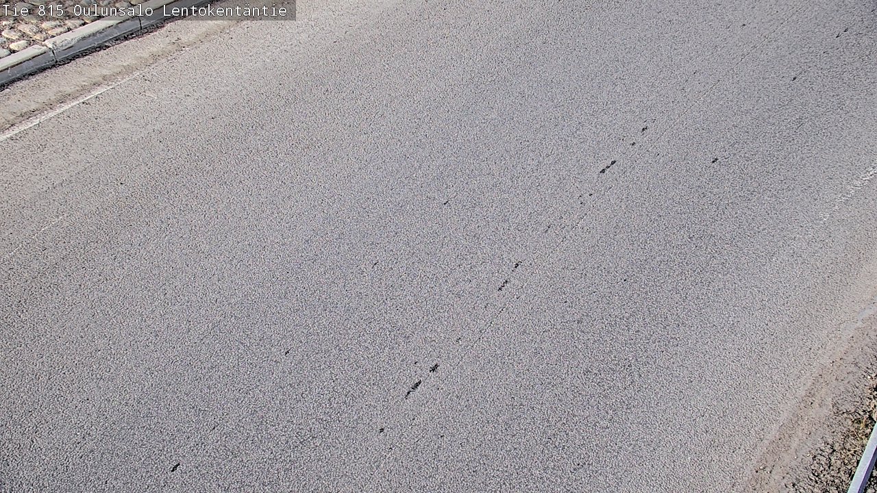 Weather Camera Image Väg 816 Uleåsalo, Lentokentäntie, Oulu, Pohjois-Pohjanmaa