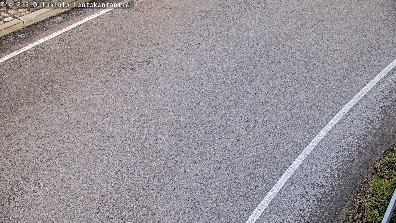 Weather Camera Image Väg 816 Uleåsalo, Lentokentäntie, Oulu, Pohjois-Pohjanmaa