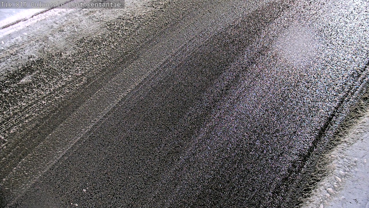 Weather Camera Image Väg 816 Uleåsalo, Lentokentäntie, Oulu, Pohjois-Pohjanmaa