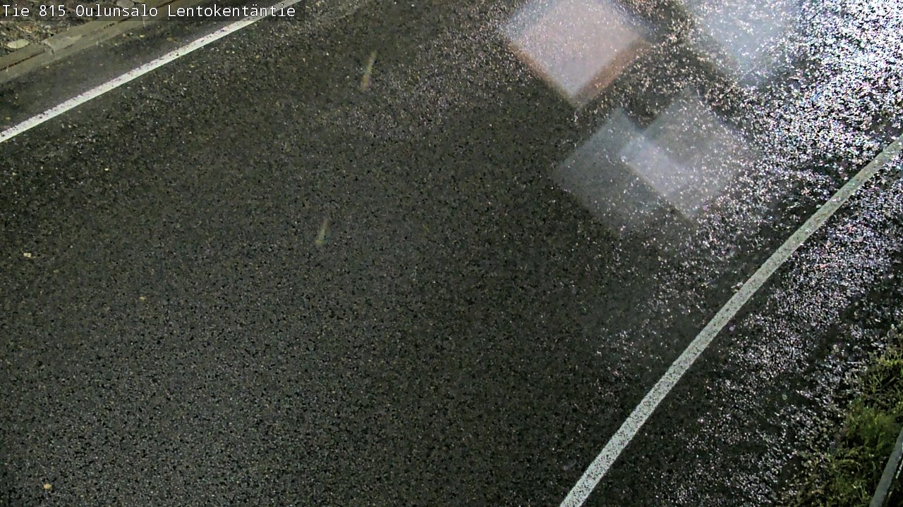 Weather Camera Image Väg 816 Uleåsalo, Lentokentäntie, Oulu, Pohjois-Pohjanmaa