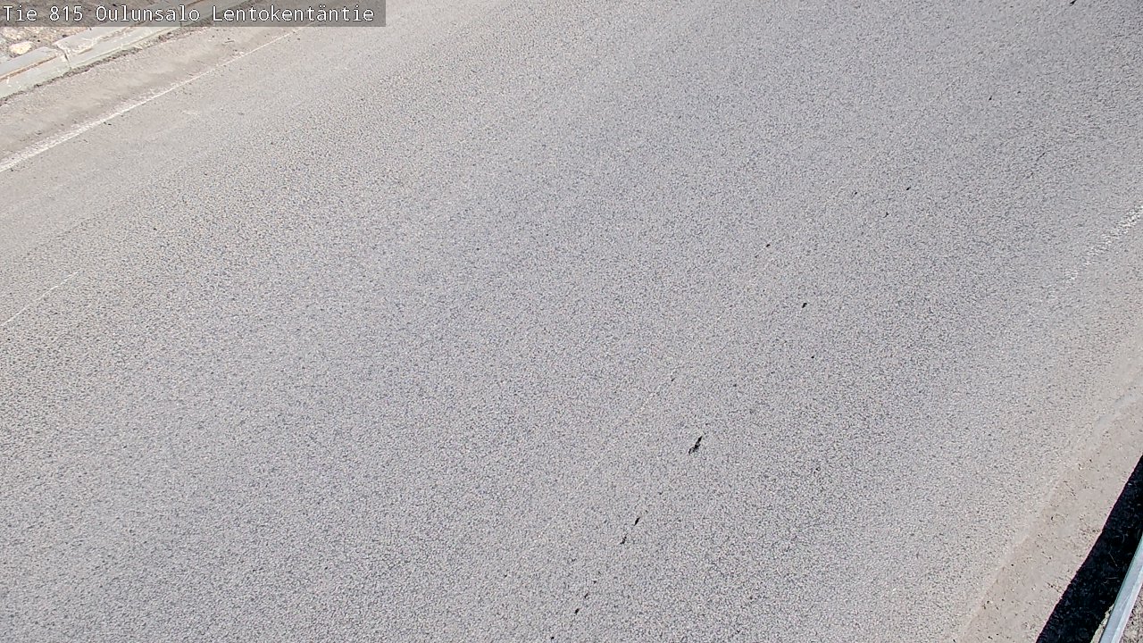 Weather Camera Image Väg 816 Uleåsalo, Lentokentäntie, Oulu, Pohjois-Pohjanmaa