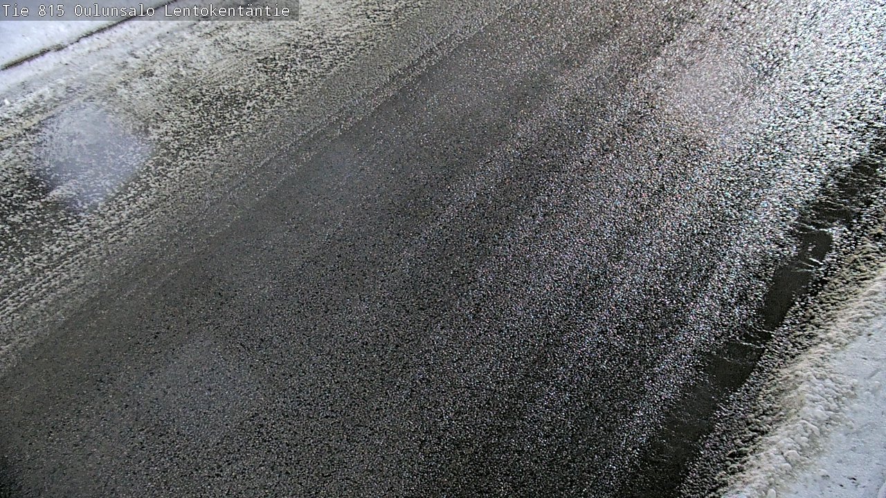 Weather Camera Image Väg 816 Uleåsalo, Lentokentäntie, Oulu, Pohjois-Pohjanmaa