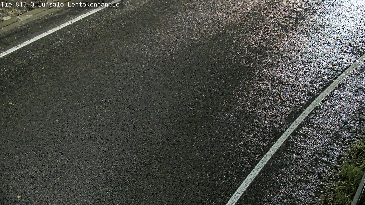 Weather Camera Image Väg 816 Uleåsalo, Lentokentäntie, Oulu, Pohjois-Pohjanmaa