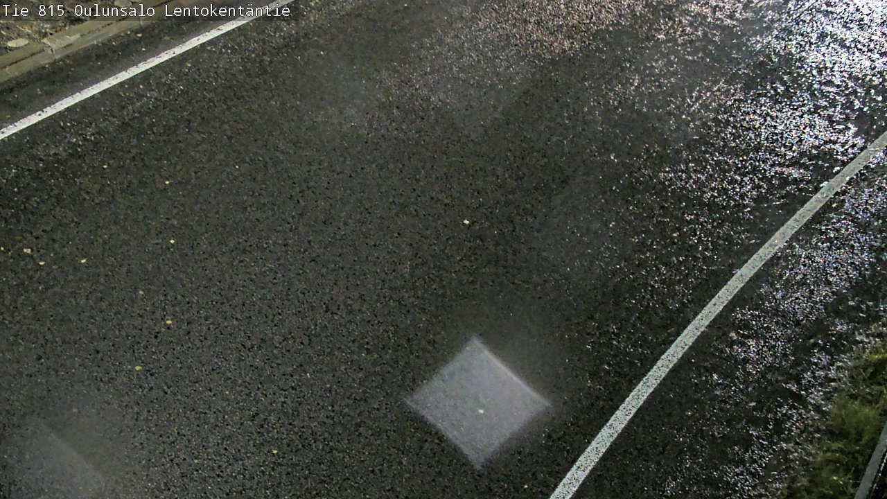 Weather Camera Image Väg 816 Uleåsalo, Lentokentäntie, Oulu, Pohjois-Pohjanmaa