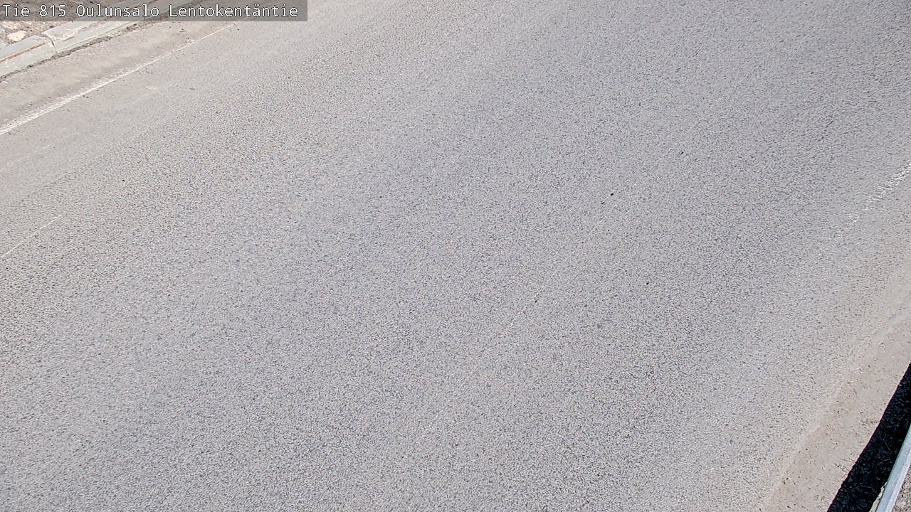 Weather Camera Image Väg 816 Uleåsalo, Lentokentäntie, Oulu, Pohjois-Pohjanmaa