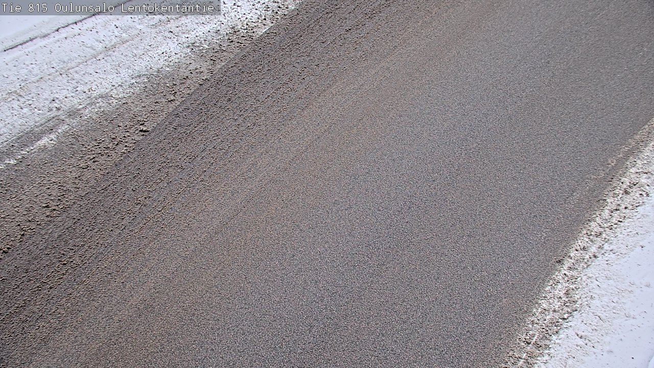 Weather Camera Image Väg 816 Uleåsalo, Lentokentäntie, Oulu, Pohjois-Pohjanmaa
