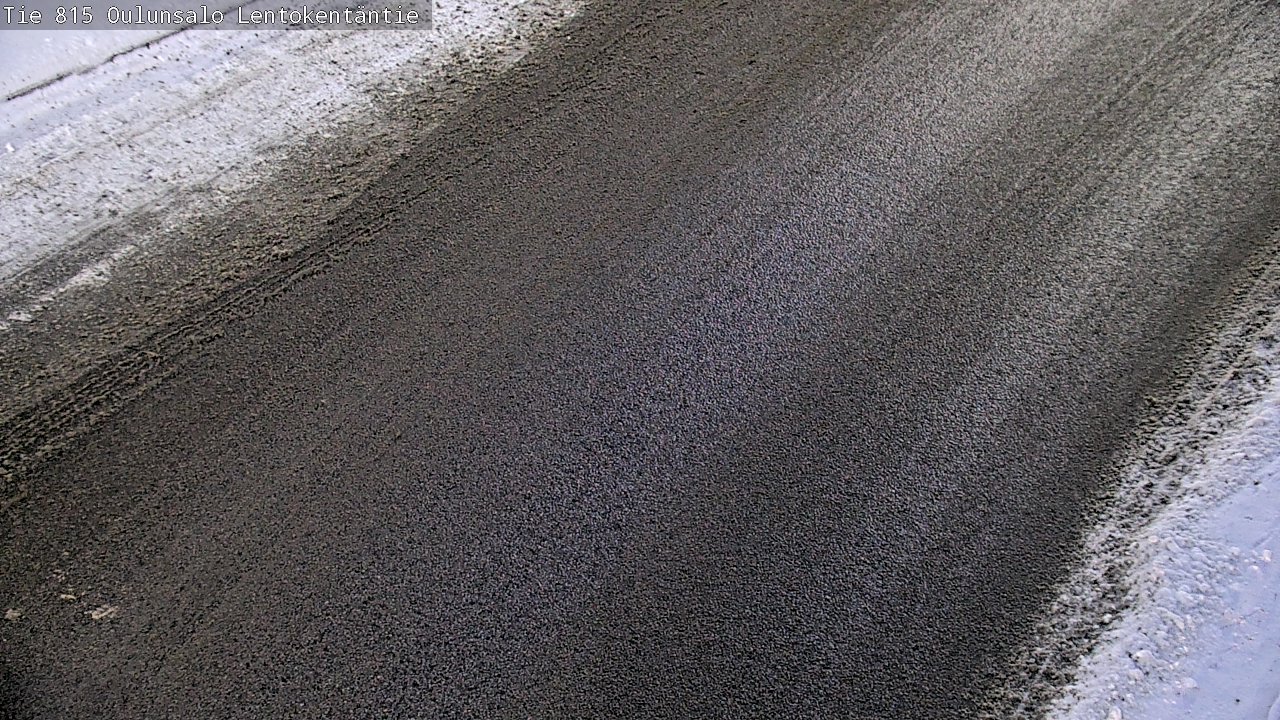 Weather Camera Image Väg 816 Uleåsalo, Lentokentäntie, Oulu, Pohjois-Pohjanmaa