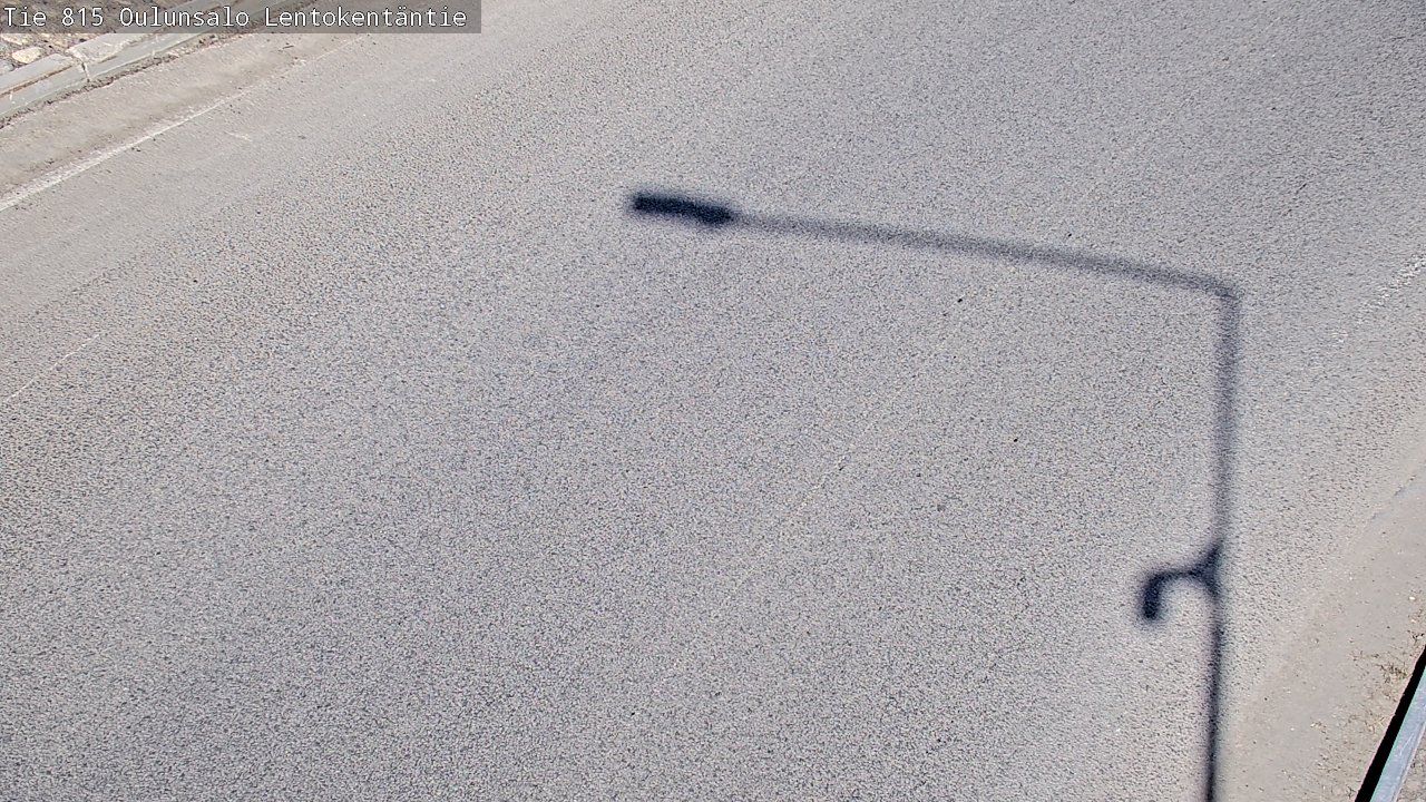 Weather Camera Image Väg 816 Uleåsalo, Lentokentäntie, Oulu, Pohjois-Pohjanmaa