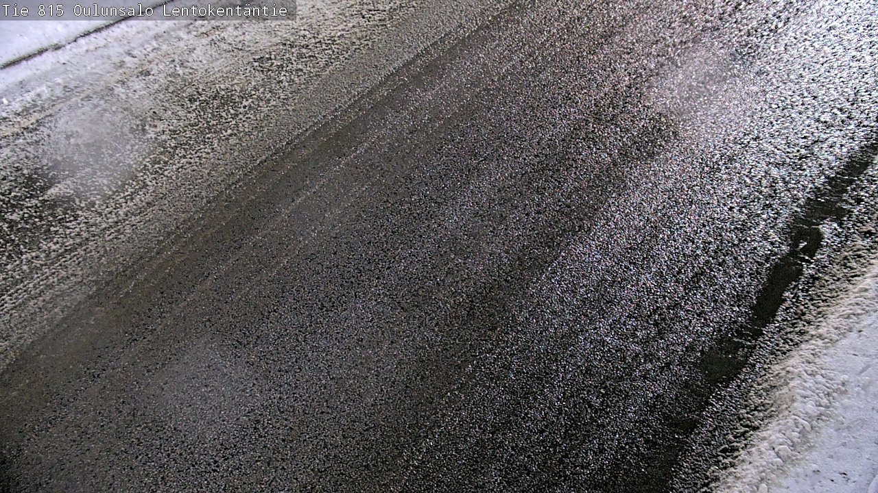 Weather Camera Image Väg 816 Uleåsalo, Lentokentäntie, Oulu, Pohjois-Pohjanmaa