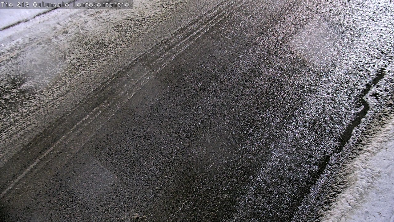 Weather Camera Image Väg 816 Uleåsalo, Lentokentäntie, Oulu, Pohjois-Pohjanmaa