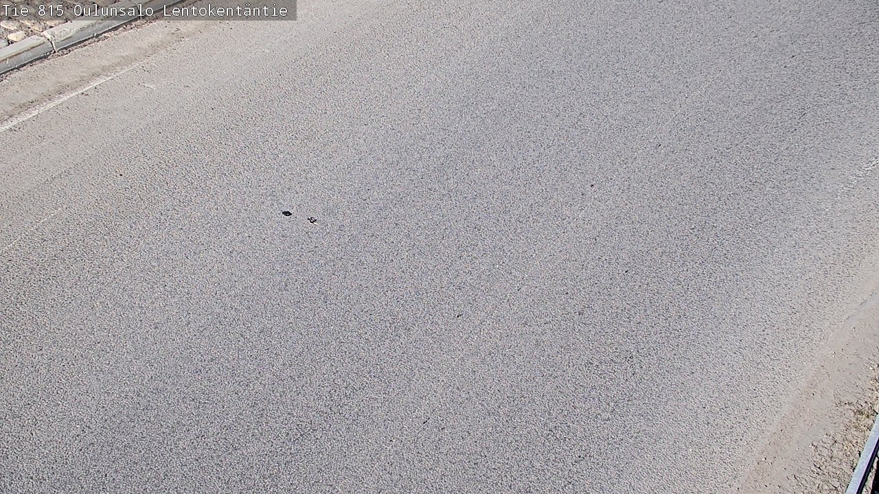 Weather Camera Image Väg 816 Uleåsalo, Lentokentäntie, Oulu, Pohjois-Pohjanmaa