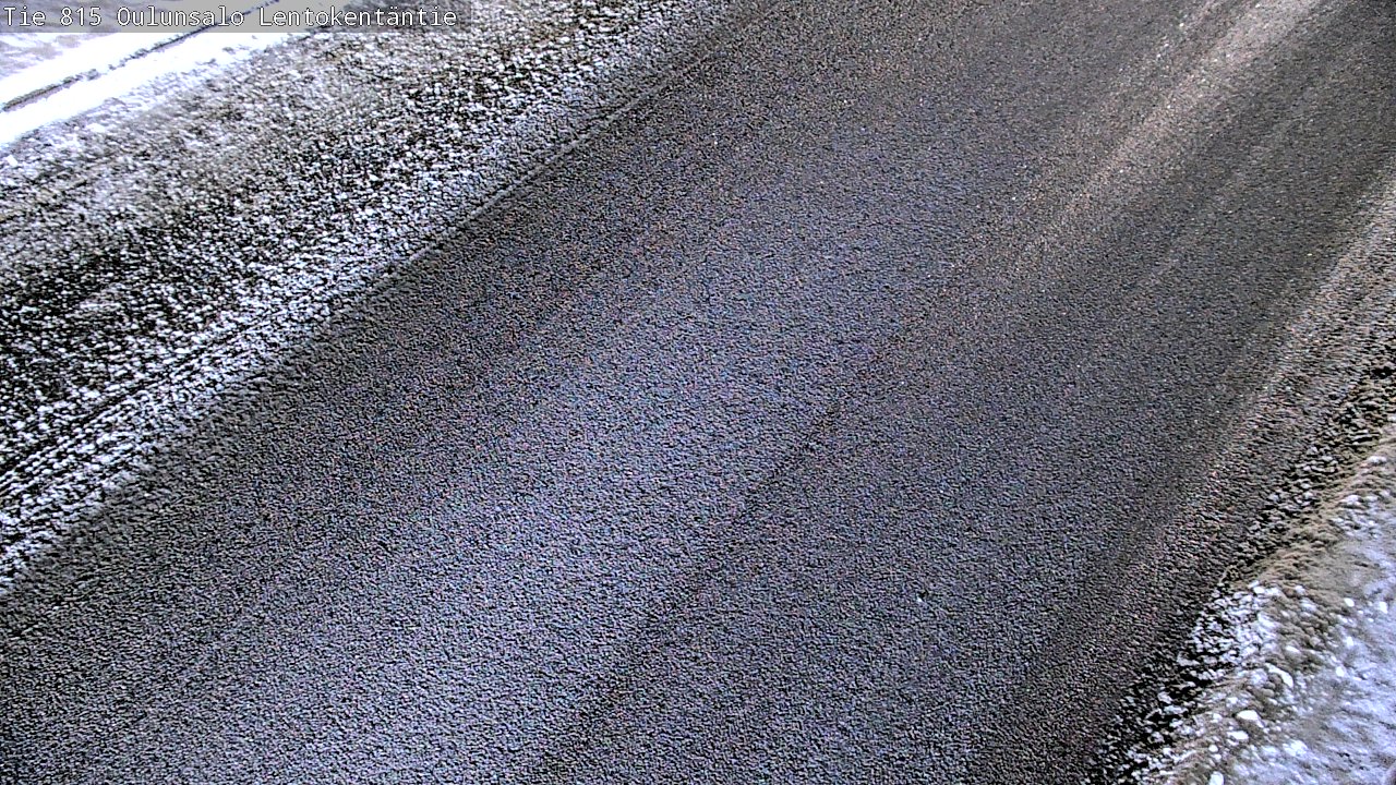 Weather Camera Image Väg 816 Uleåsalo, Lentokentäntie, Oulu, Pohjois-Pohjanmaa