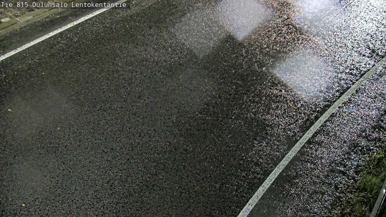 Weather Camera Image Väg 816 Uleåsalo, Lentokentäntie, Oulu, Pohjois-Pohjanmaa