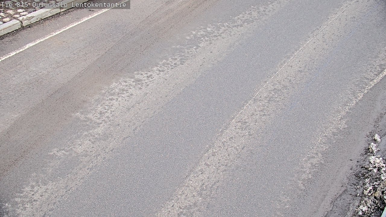 Weather Camera Image Väg 816 Uleåsalo, Lentokentäntie, Oulu, Pohjois-Pohjanmaa