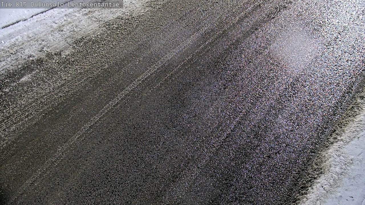 Weather Camera Image Väg 816 Uleåsalo, Lentokentäntie, Oulu, Pohjois-Pohjanmaa