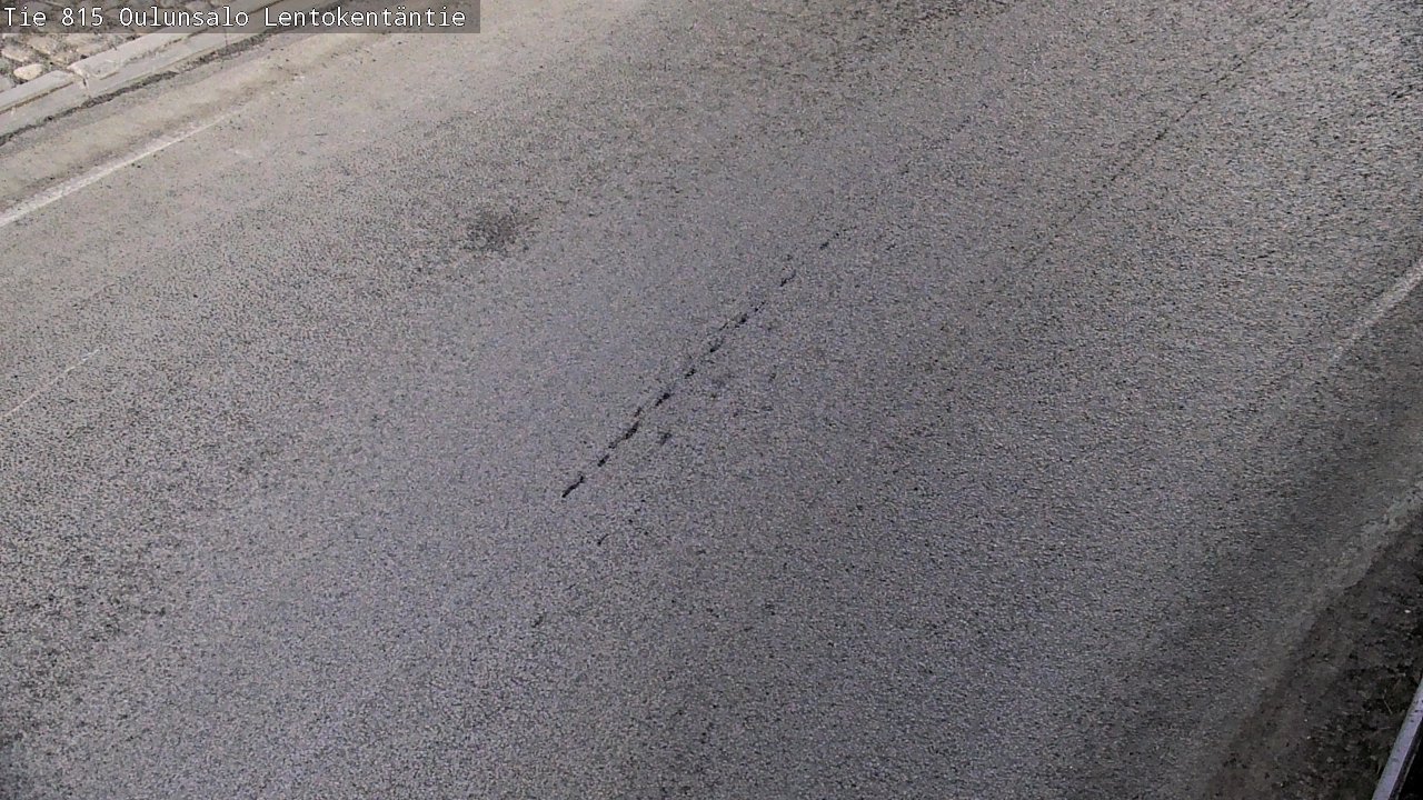 Weather Camera Image Väg 816 Uleåsalo, Lentokentäntie, Oulu, Pohjois-Pohjanmaa