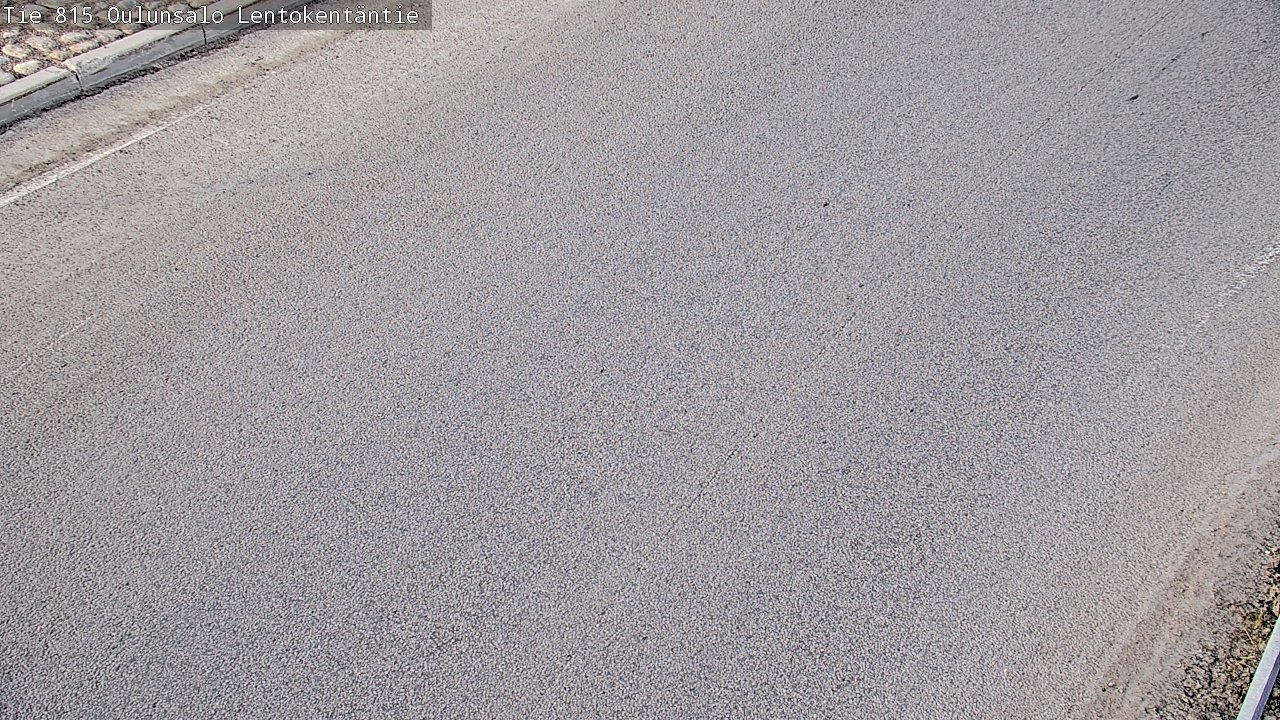 Weather Camera Image Väg 816 Uleåsalo, Lentokentäntie, Oulu, Pohjois-Pohjanmaa