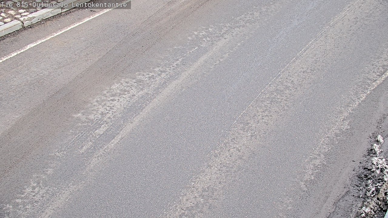 Weather Camera Image Väg 816 Uleåsalo, Lentokentäntie, Oulu, Pohjois-Pohjanmaa