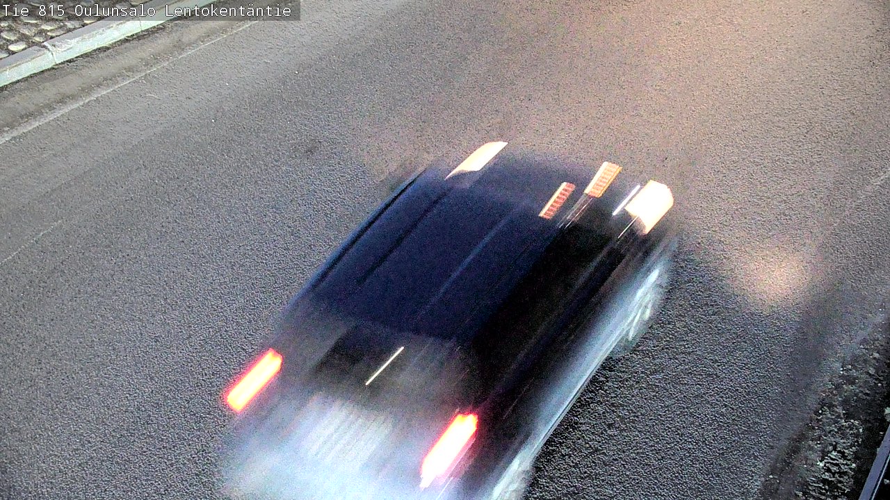 Weather Camera Image Väg 816 Uleåsalo, Lentokentäntie, Oulu, Pohjois-Pohjanmaa