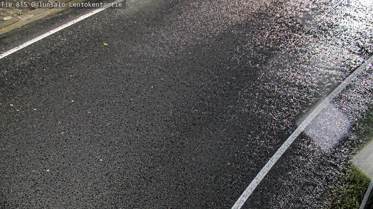 Weather Camera Image Väg 816 Uleåsalo, Lentokentäntie, Oulu, Pohjois-Pohjanmaa