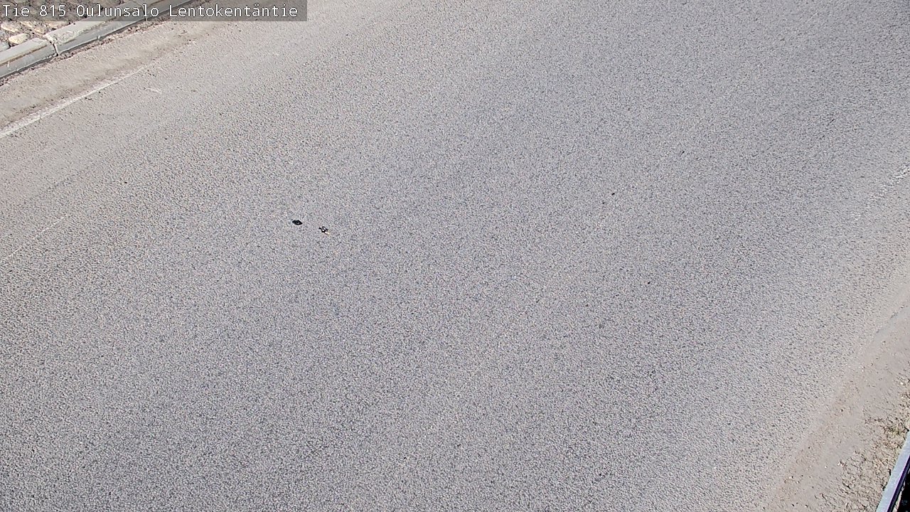 Weather Camera Image Väg 816 Uleåsalo, Lentokentäntie, Oulu, Pohjois-Pohjanmaa