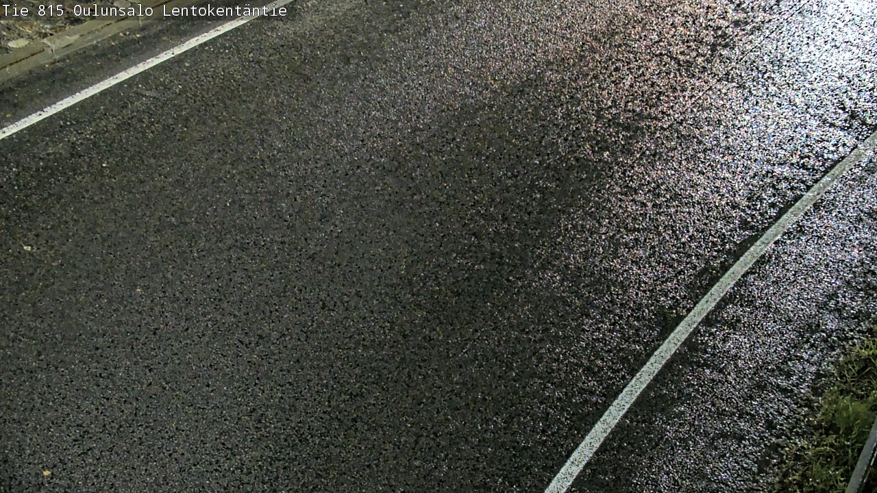 Weather Camera Image Väg 816 Uleåsalo, Lentokentäntie, Oulu, Pohjois-Pohjanmaa