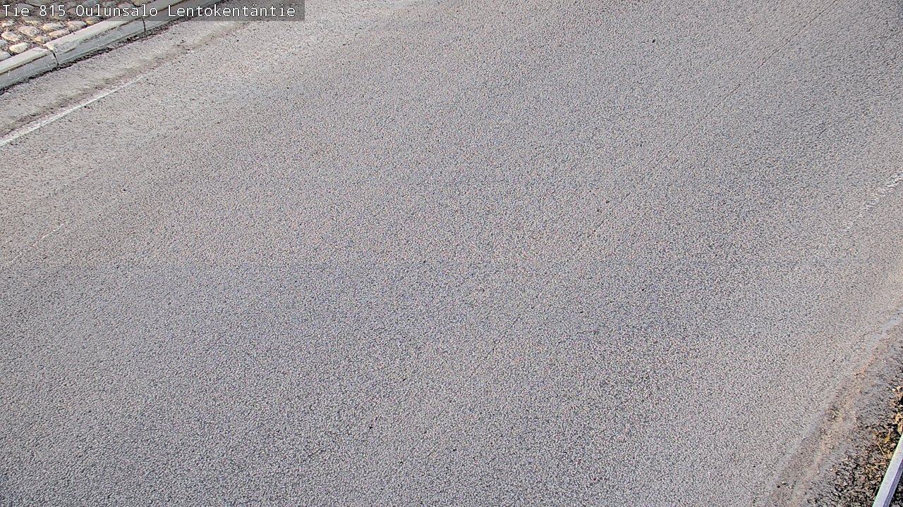 Weather Camera Image Väg 816 Uleåsalo, Lentokentäntie, Oulu, Pohjois-Pohjanmaa
