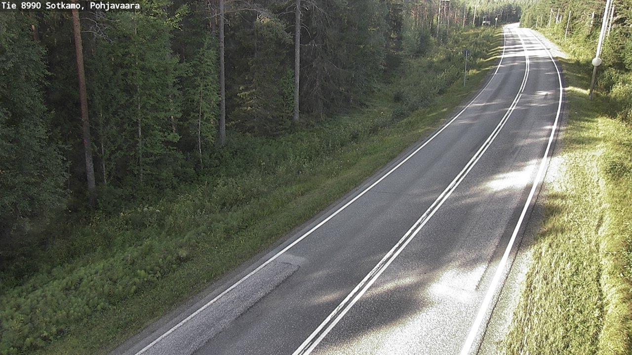 Weather Camera Image Road 8990 Sotkamo, Pohjavaara, Sotkamo, Kainuu