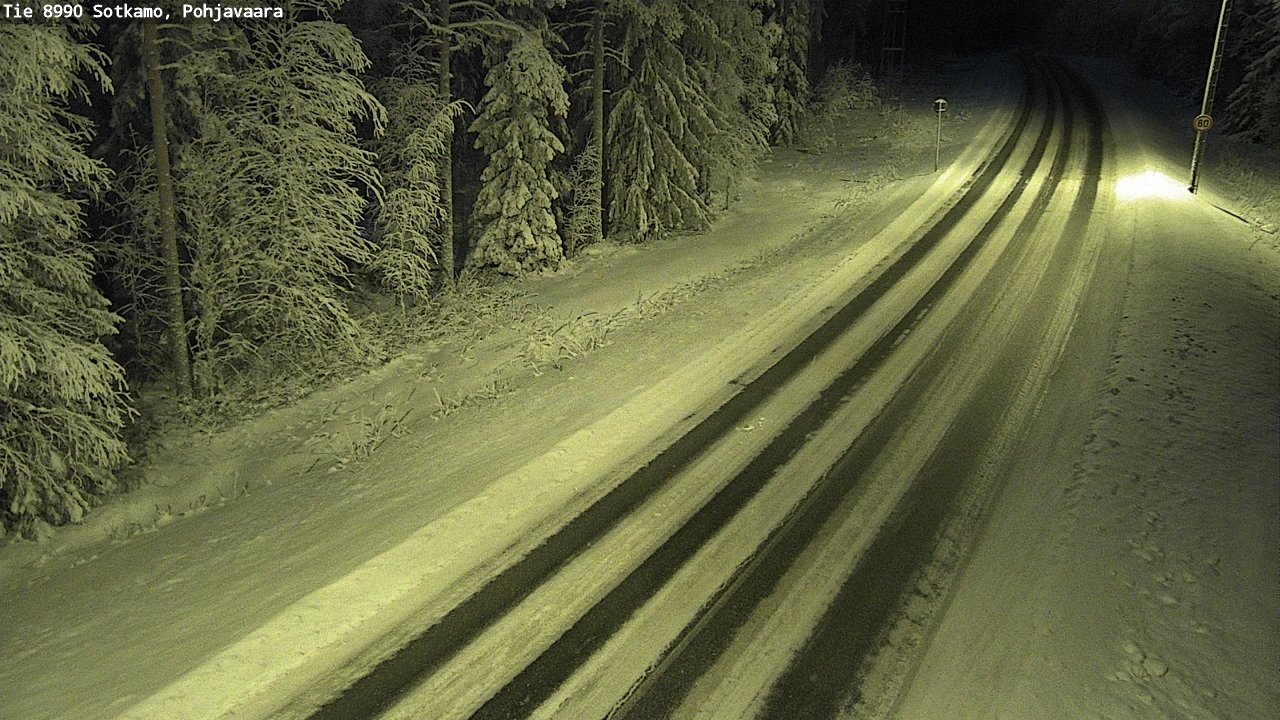 Weather Camera Image Road 8990 Sotkamo, Pohjavaara, Sotkamo, Kainuu