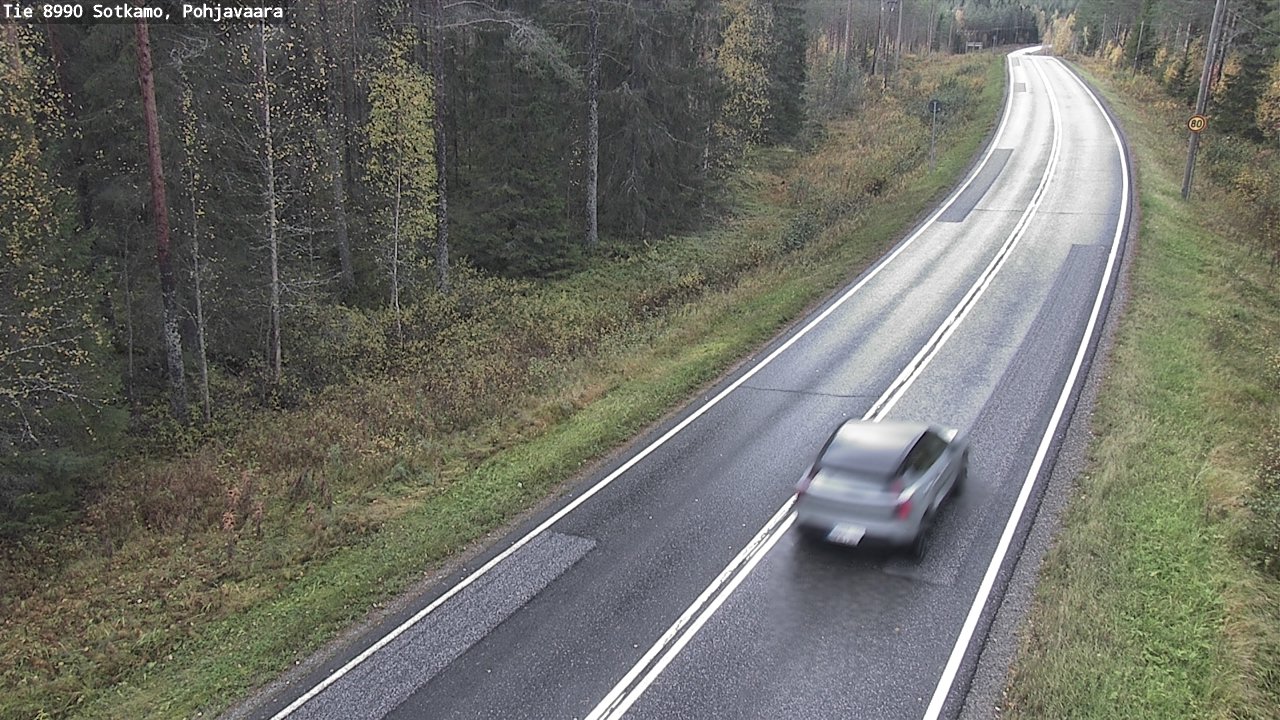 Weather Camera Image Road 8990 Sotkamo, Pohjavaara, Sotkamo, Kainuu