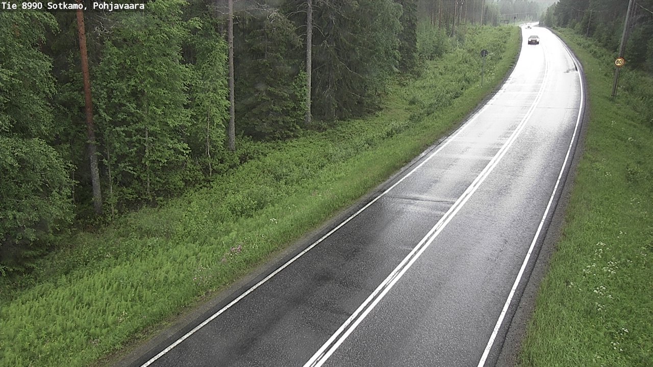 Weather Camera Image Road 8990 Sotkamo, Pohjavaara, Sotkamo, Kainuu