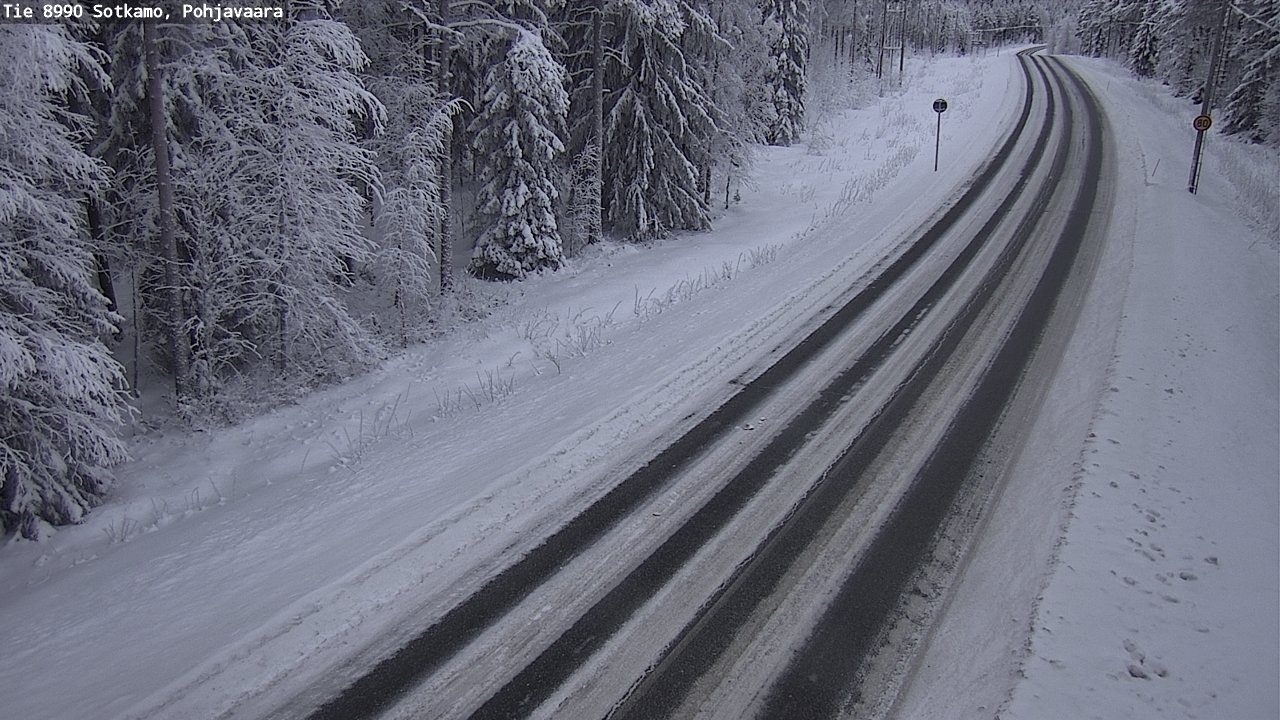 Weather Camera Image Road 8990 Sotkamo, Pohjavaara, Sotkamo, Kainuu