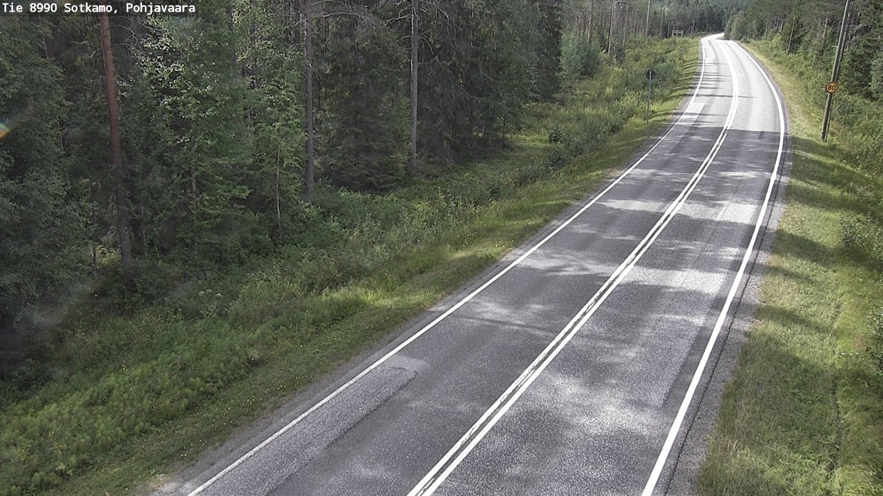 Weather Camera Image Road 8990 Sotkamo, Pohjavaara, Sotkamo, Kainuu