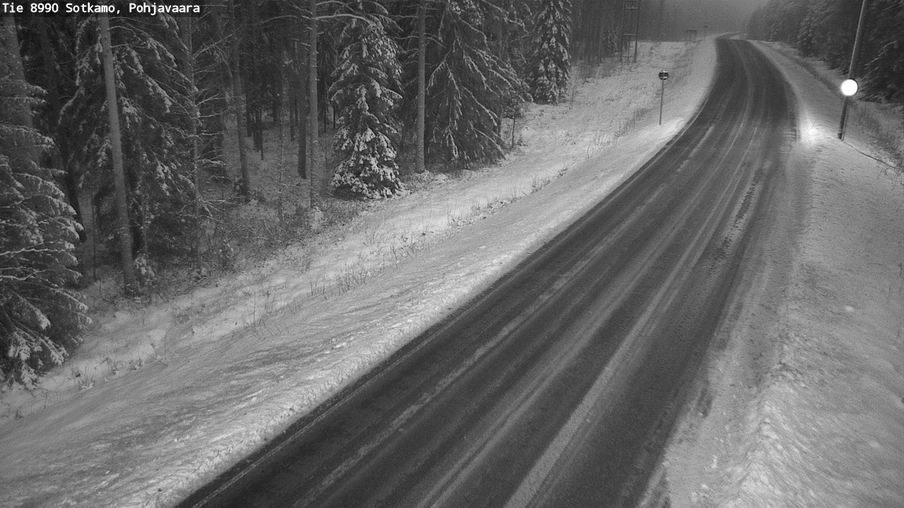 Weather Camera Image Väg 8990 Sotkamo, Pohjavaara, Sotkamo, Kainuu