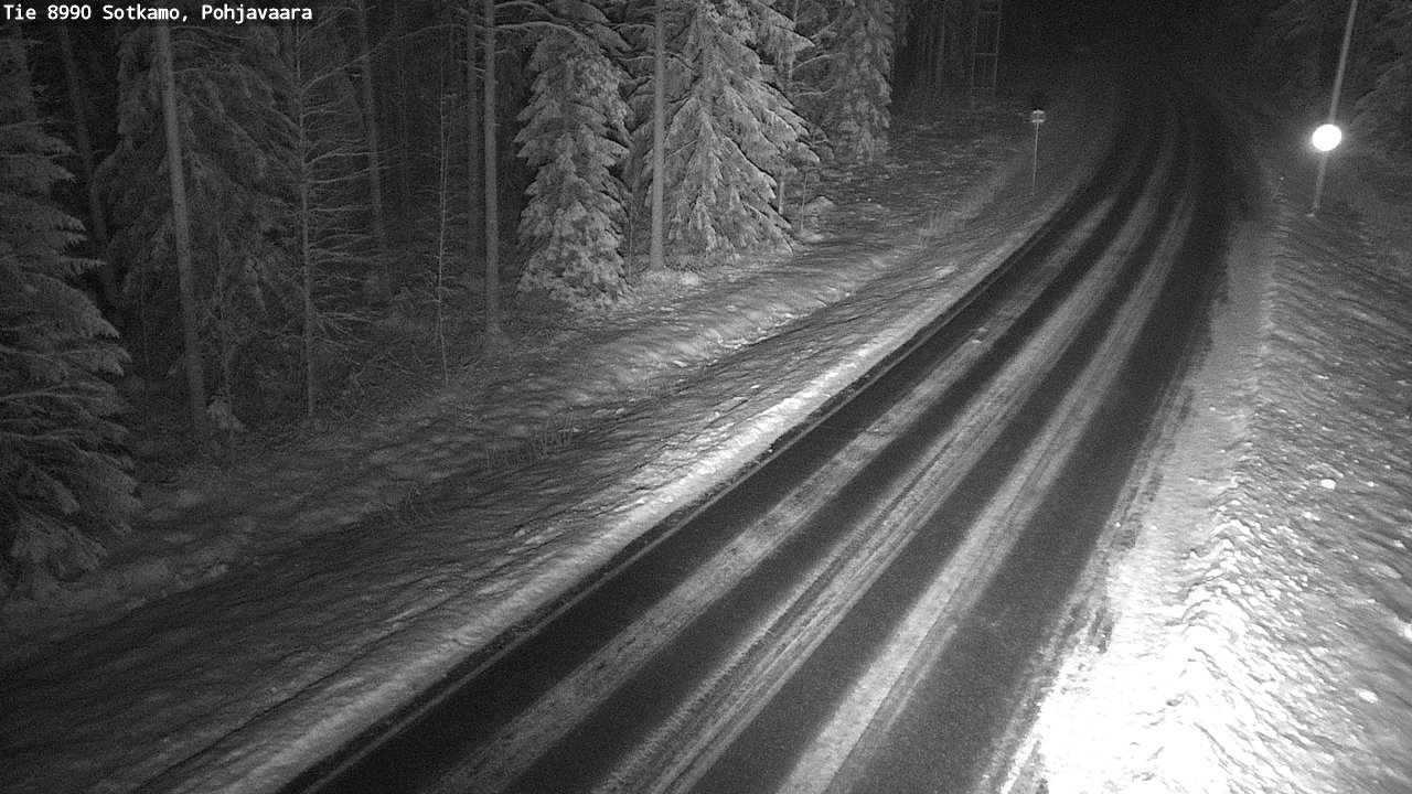Weather Camera Image Väg 8990 Sotkamo, Pohjavaara, Sotkamo, Kainuu