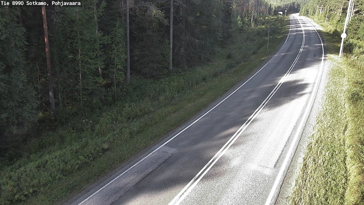 Weather Camera Image Road 8990 Sotkamo, Pohjavaara, Sotkamo, Kainuu