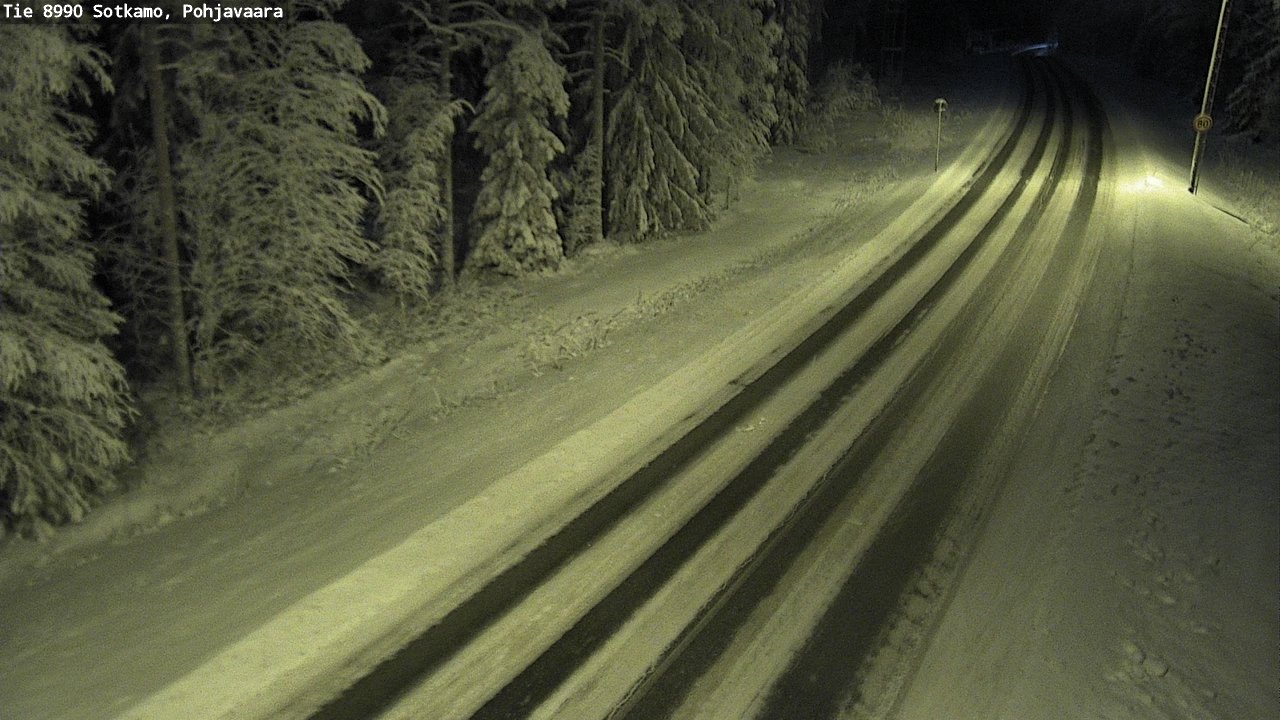 Weather Camera Image Road 8990 Sotkamo, Pohjavaara, Sotkamo, Kainuu