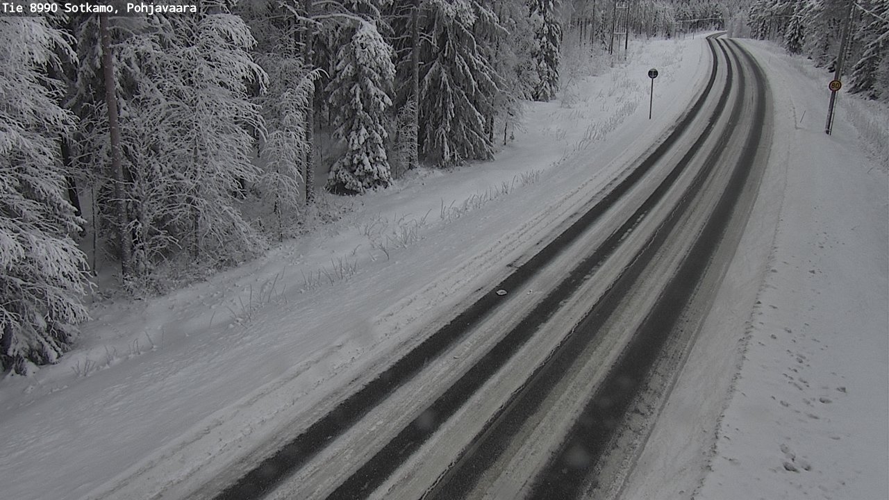 Weather Camera Image Road 8990 Sotkamo, Pohjavaara, Sotkamo, Kainuu