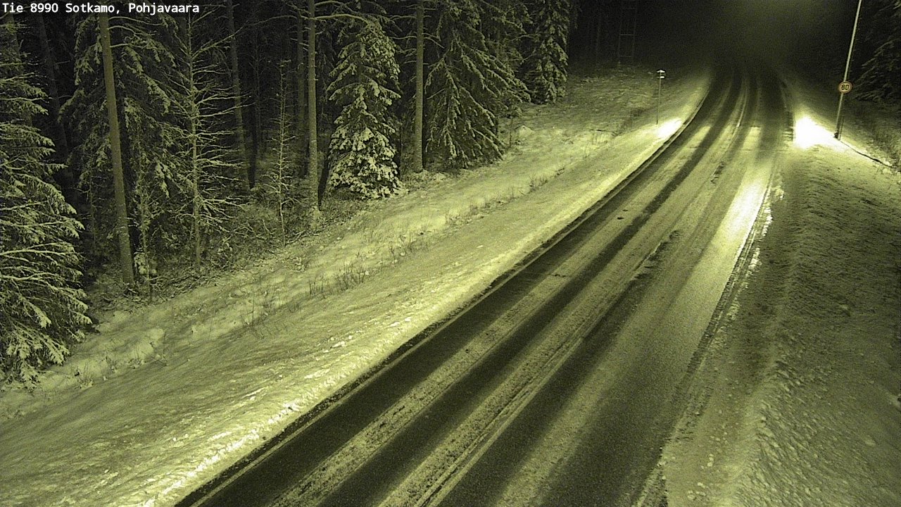 Weather Camera Image Väg 8990 Sotkamo, Pohjavaara, Sotkamo, Kainuu