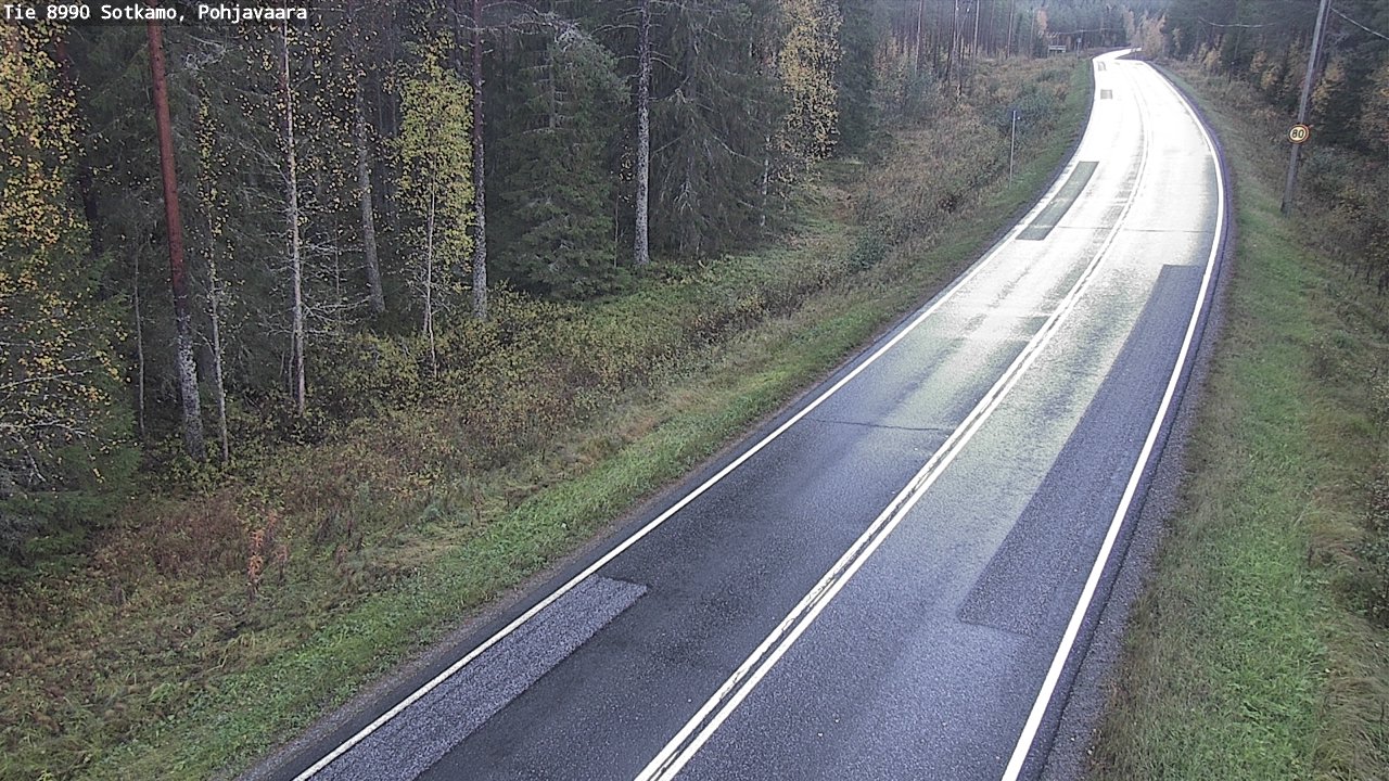 Weather Camera Image Road 8990 Sotkamo, Pohjavaara, Sotkamo, Kainuu