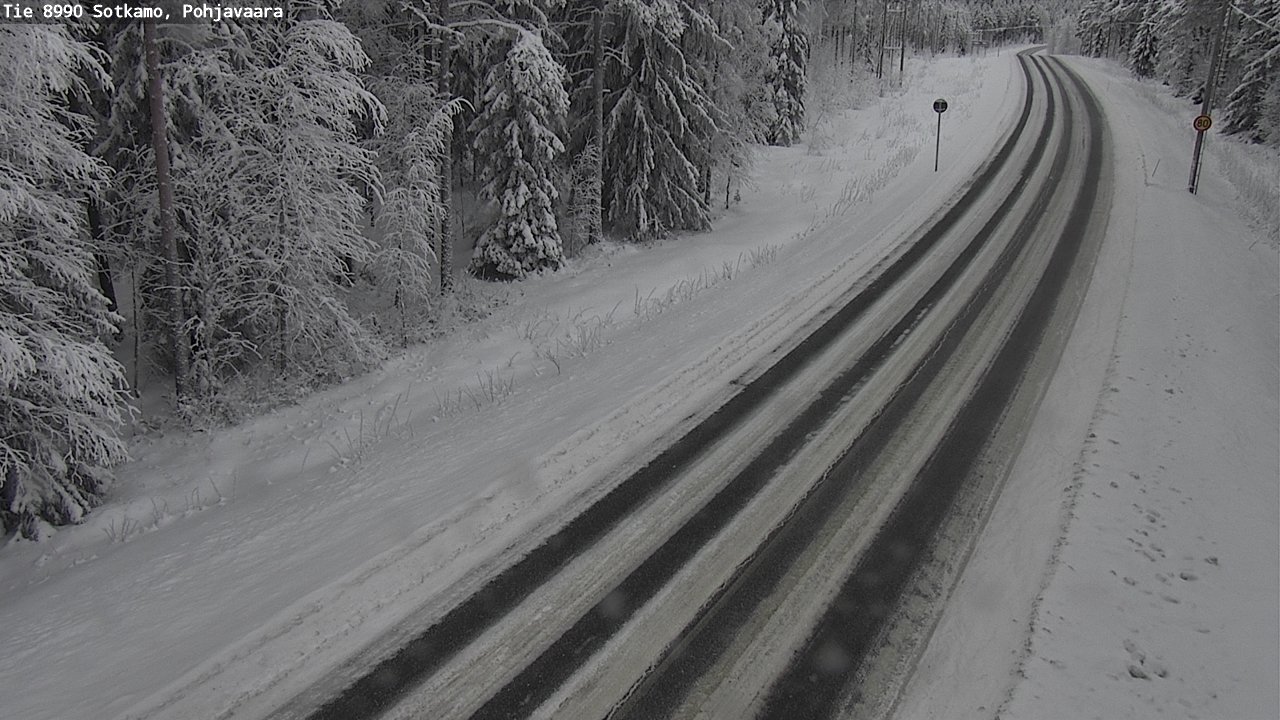 Weather Camera Image Road 8990 Sotkamo, Pohjavaara, Sotkamo, Kainuu